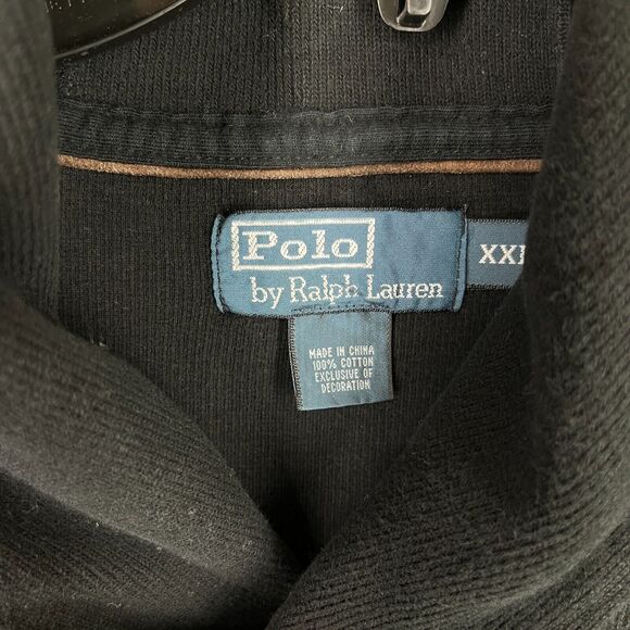 Polo Ralph Lauren Sweater Mens XXL Cowl Neck Vintage Y2K Heavyweight Ribbed - Picture 3 of 6